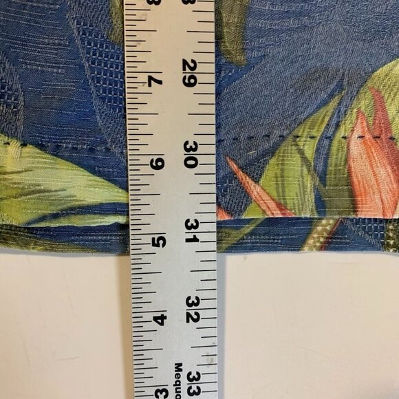 Tommy Bahama Men's Hawaiian Tropical Floral 100% Silk Short Sleeve Camp Shirt - Picture 11 of 11